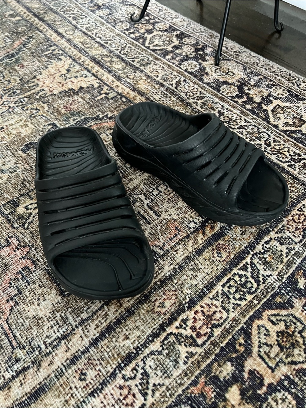 Hoka One One Ora Recovery Slides Black Women 7.5